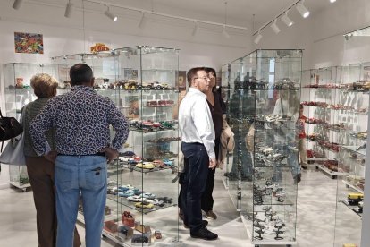 Las donaciones de Javier Navarro expuestas en el Museo del Juguete de Mojácar.
