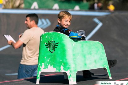 Se lo pasa en grande en cada competición y más si es en Almería.
