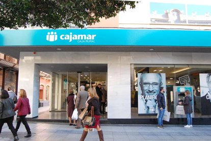 Una de las oficinas de Cajamar Caja Rural