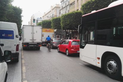 El tráfico seguirá en el Paseo de Almería, principalmente por la presencia de autobuses.