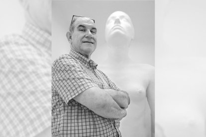 Juan Grima en el Museo Ibáñez de Olula del Río.