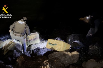 Droga intervenida en Almería durante la operación 'Eagle'.