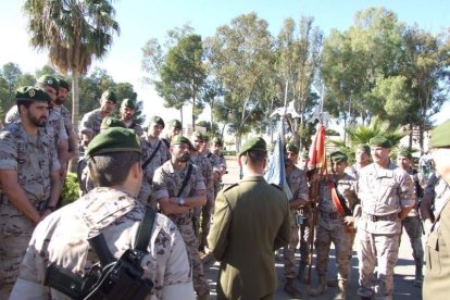 La Brigada de la Legión recuerda el Combate de Edchera, el acto militar estuvo presidido por el general de división, jefe de las Fuerzas L
