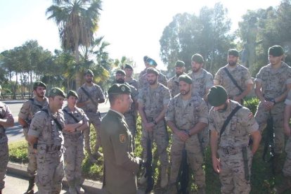 La Brigada de la Legión recuerda el Combate de Edchera, el acto militar estuvo presidido por el general de división, jefe de las Fuerzas L