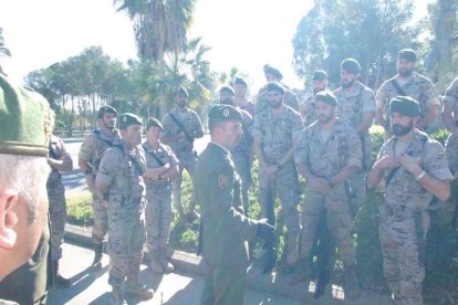 La Brigada de la Legión recuerda el Combate de Edchera, el acto militar estuvo presidido por el general de división, jefe de las Fuerzas L