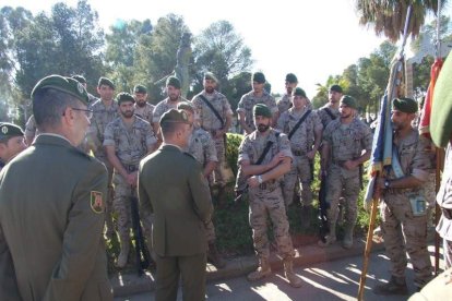 La Brigada de la Legión recuerda el Combate de Edchera, el acto militar estuvo presidido por el general de división, jefe de las Fuerzas L