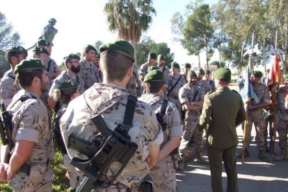 La Brigada de la Legión recuerda el Combate de Edchera, el acto militar estuvo presidido por el general de división, jefe de las Fuerzas L