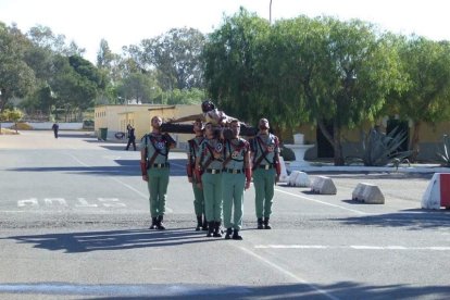 La Brigada de la Legión recuerda el Combate de Edchera, el acto militar estuvo presidido por el general de división, jefe de las Fuerzas L