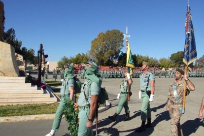 La Brigada de la Legión recuerda el Combate de Edchera, el acto militar estuvo presidido por el general de división, jefe de las Fuerzas L