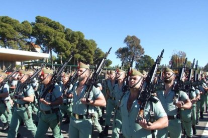 La Brigada de la Legión recuerda el Combate de Edchera, el acto militar estuvo presidido por el general de división, jefe de las Fuerzas L