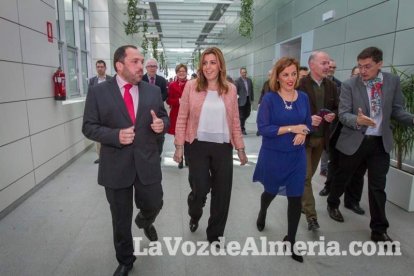 La Presidenta de la Junta de Andalucía, Susana Díaz, visita el PITA y el centró de la FAAM en Almería. Fotos: Juan Sánchez.