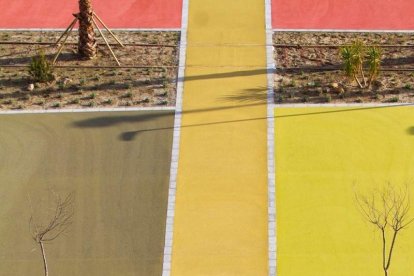 Los verdes y rojos muestran los caminos peatonales que recorrerán este espacio. Fotos: Juan Sánchez