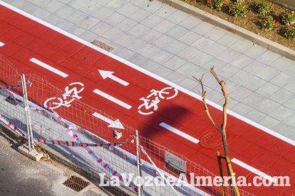 Los verdes y rojos muestran los caminos peatonales que recorrerán este espacio. Fotos: Juan Sánchez