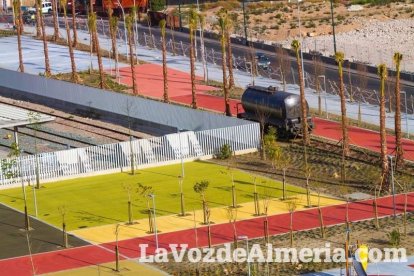 Los verdes y rojos muestran los caminos peatonales que recorrerán este espacio. Fotos: Juan Sánchez
