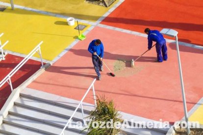 Los verdes y rojos muestran los caminos peatonales que recorrerán este espacio. Fotos: Juan Sánchez