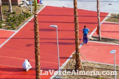 Los verdes y rojos muestran los caminos peatonales que recorrerán este espacio. Fotos: Juan Sánchez