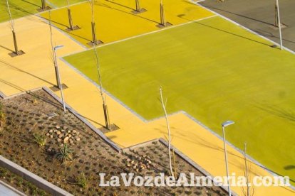 Los verdes y rojos muestran los caminos peatonales que recorrerán este espacio. Fotos: Juan Sánchez