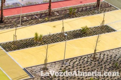 Los verdes y rojos muestran los caminos peatonales que recorrerán este espacio. Fotos: Juan Sánchez