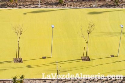 Los verdes y rojos muestran los caminos peatonales que recorrerán este espacio. Fotos: Juan Sánchez