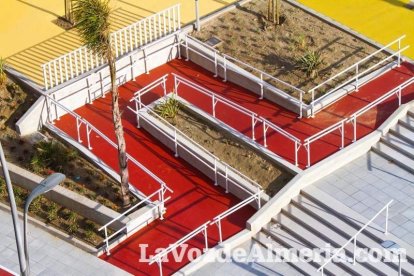 Los verdes y rojos muestran los caminos peatonales que recorrerán este espacio. Fotos: Juan Sánchez