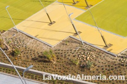 Los verdes y rojos muestran los caminos peatonales que recorrerán este espacio. Fotos: Juan Sánchez