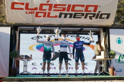 El podio de la Clásica de Almería 2021.