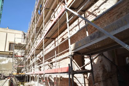 Obras de rehabilitación del antiguo Hospital Provincial, único edificio civil del siglo XVI que se mantiene en pie en la capital.