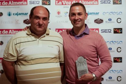 Paco Ramos y Sergio Domínguez en la Gala de LA VOZ.