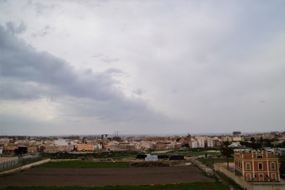 Nubes de polvo este miércoles desde Las Chocillas.