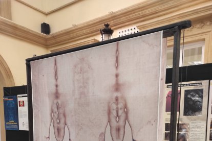 Reproducción de la Sábana Santa.