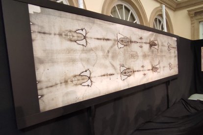 Reproducción de la Sábana Santa.