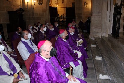 Los obispos de Guadix, Córdoba, Jaén, Cartagena-Murica, Barbastro-Monzón y emérito de Burgos.