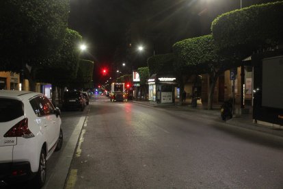 Primera noche de la entrada del estado de alarma.