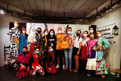Inka Díaz del Olmo impartiendo su aula en Entre Flamencos.