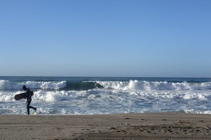 Temporal marítimo en la Costa de Almería.