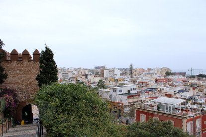 La ciudad vista desde la Alcazaba en la 3ª ola de la pandemia.