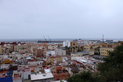 La ciudad vista desde la Alcazaba en la 3ª ola de la pandemia.