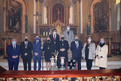 Junta de Gobierno de la Hermandad del Santo Sepulcro tras su toma de posesión.