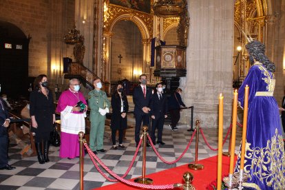 Veneración de la ciudad al Señor Cautivo de Medinaceli.