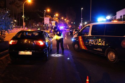 Controles de la Policía Nacional en la Vía Parque.