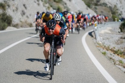 Espectacular imagen del pelotón.