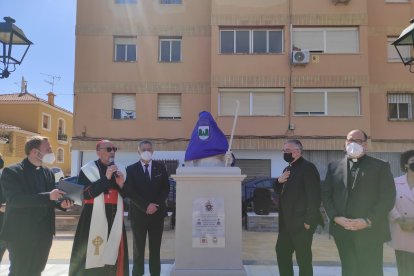 Bendición de un busto de San José en Olula del Río.