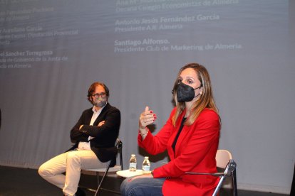 David Baños y la delegada, Maribel Sánchez.