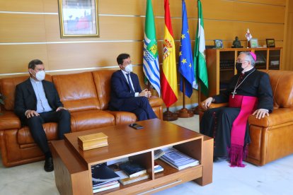 Gómez Cantero, en el Ayuntamiento de El Ejido.