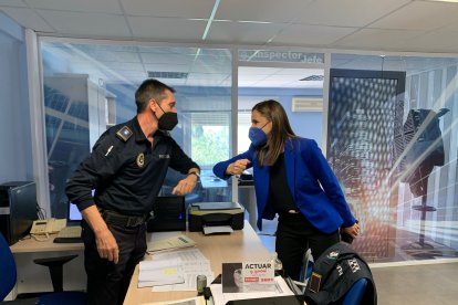 Torregrosa en su visita a Níjar.