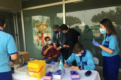 Delegado y directivos del Distrito Sanitario Almería.