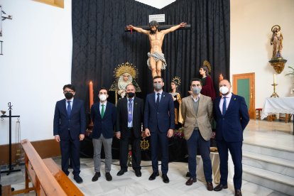 Visita institucional a San Roque, sede del Calvario.