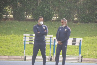 José Gomes con el doctor Maziel.