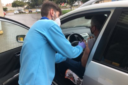 Vacunación con AstraZeneca.