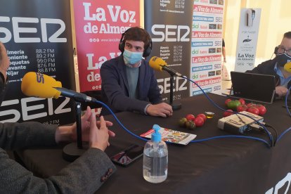 Javier Carmona, en el programa especial Hoy por Hoy que se realiza en la Semana del Tomate.